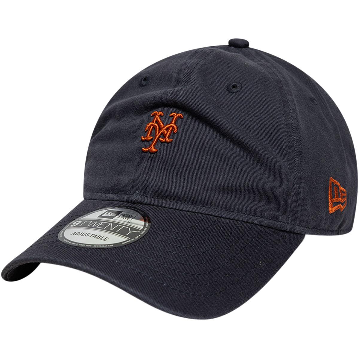 New Era 9TWENTY Mini Logo New York Mets Strapback Cap Navy