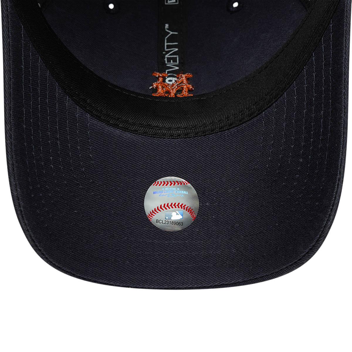 New Era 9TWENTY Mini Logo New York Mets Strapback Cap Navy
