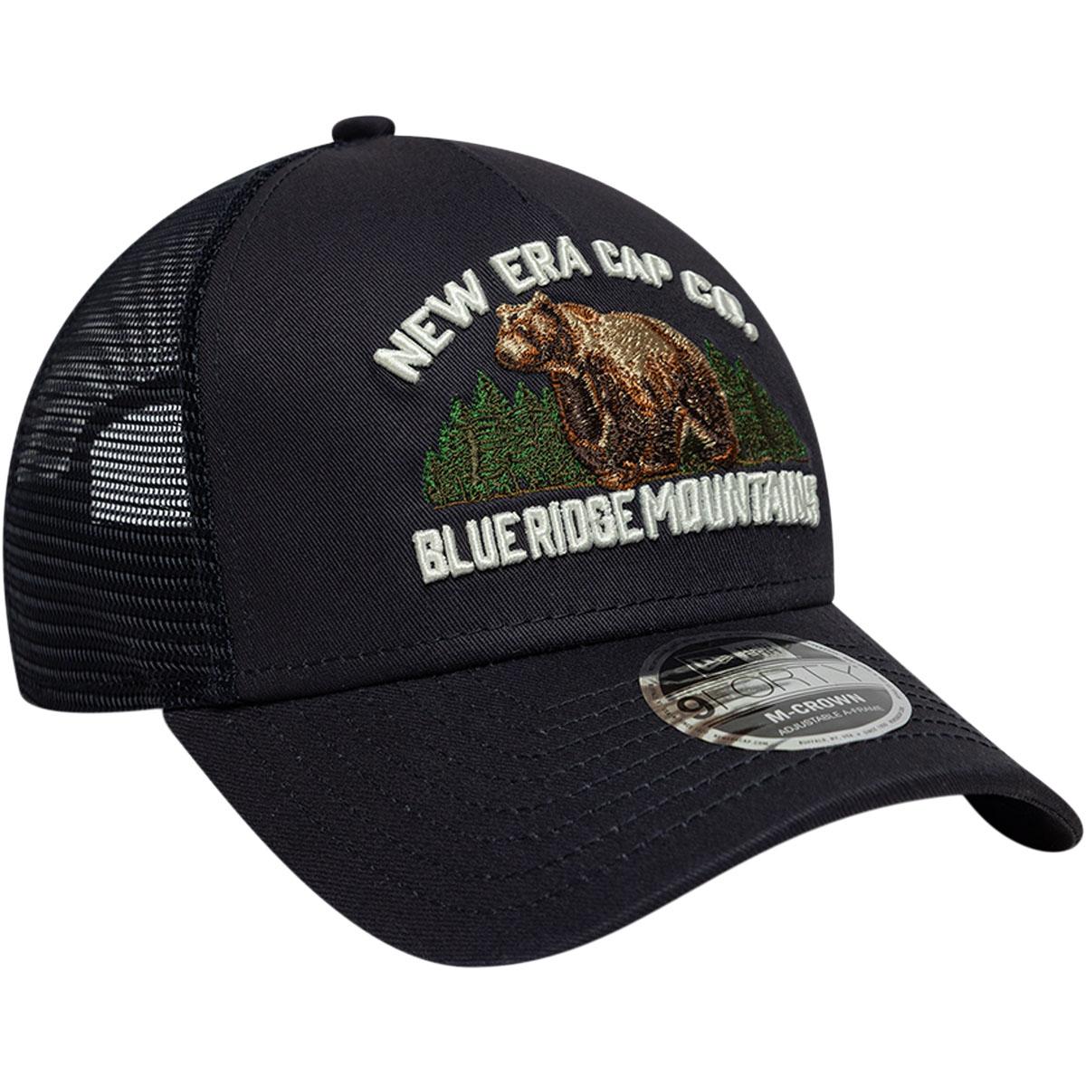 New Era 9FORTY Graphic Trucker Snapback Cap Navy