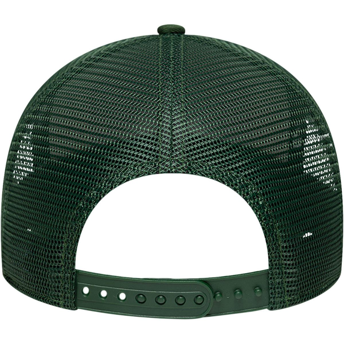 New Era Licence Plate Trucker Snapback Cap Dark green