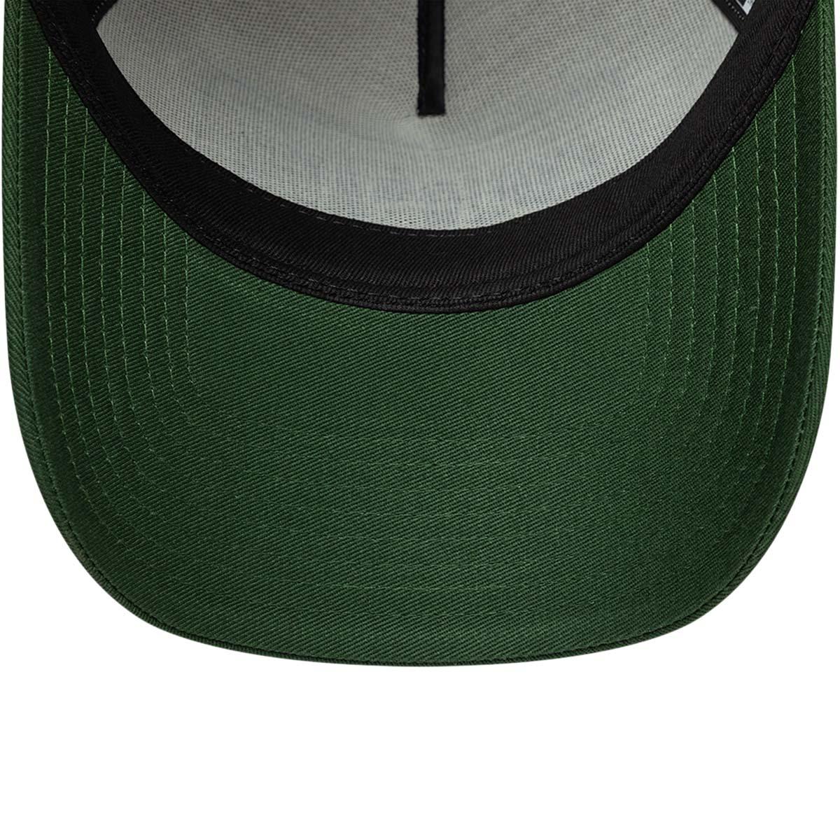 New Era Licence Plate Trucker Snapback Cap Dark green