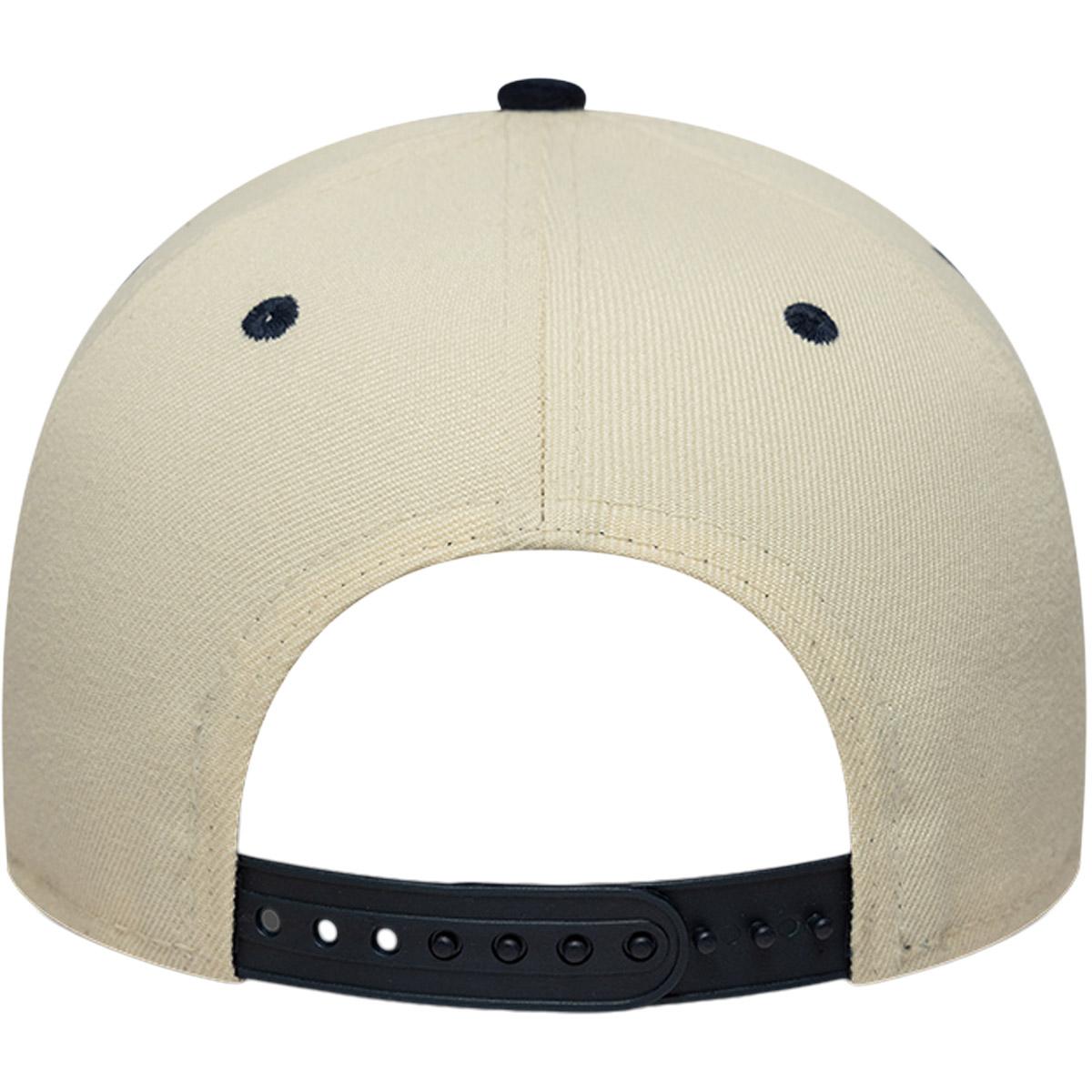 New Era Wordmark Suede Eframe New York Yankees Snapback Cap Light beige