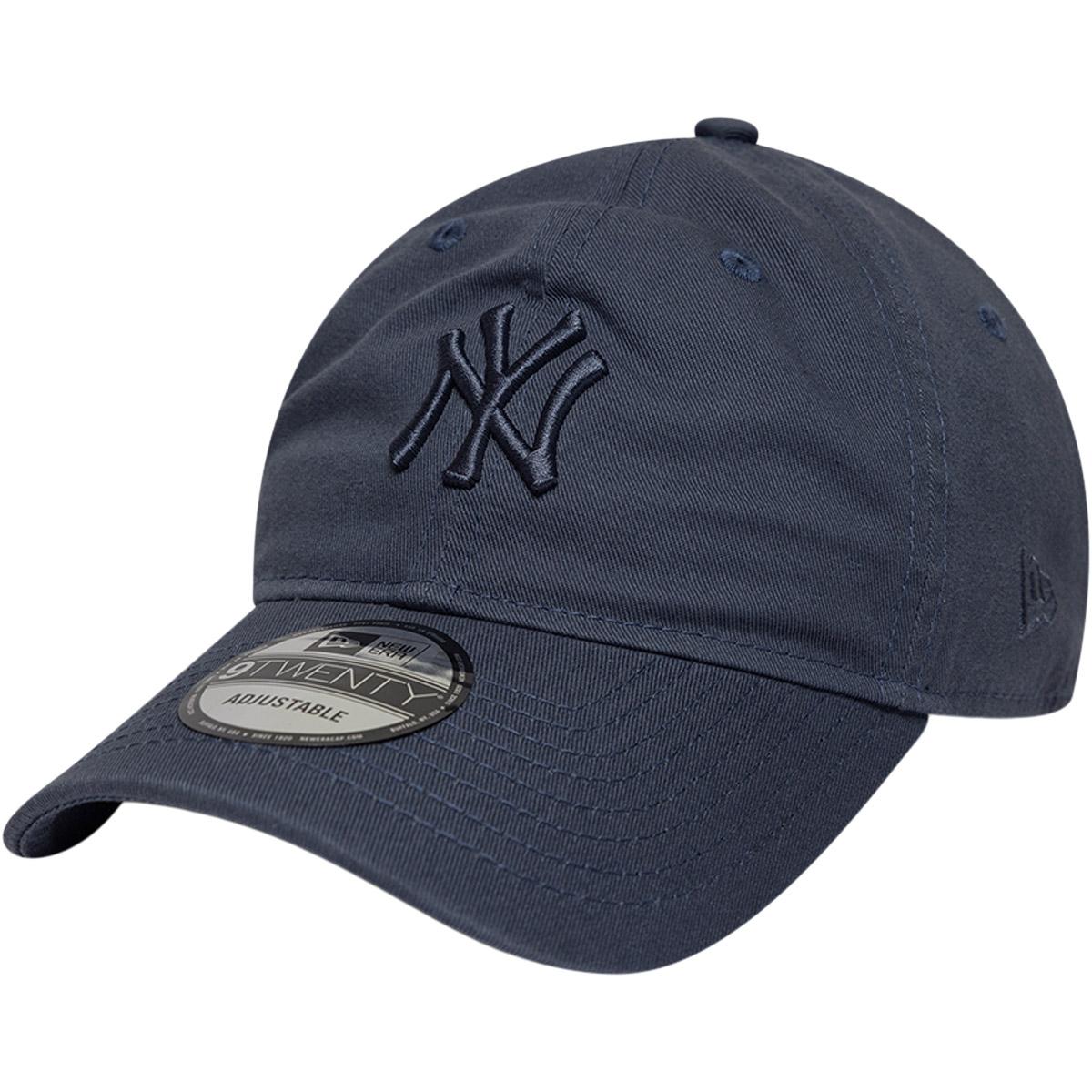 New Era 9TWENTY Washed New York Yankees Strapback Cap DK BLUE