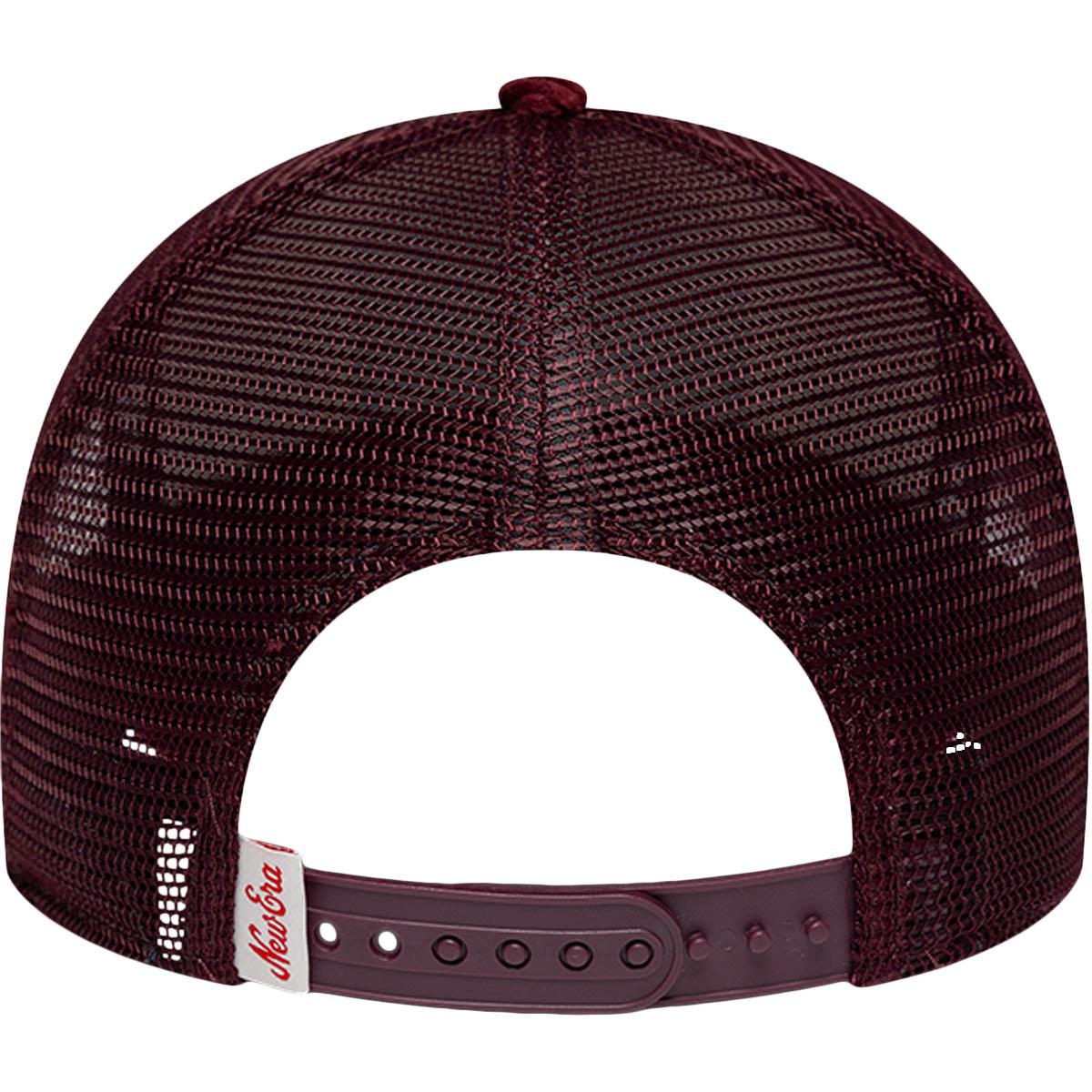 New Era Corduroy Buffalo NY Trucker Snapback Cap Bordeaux/Beige