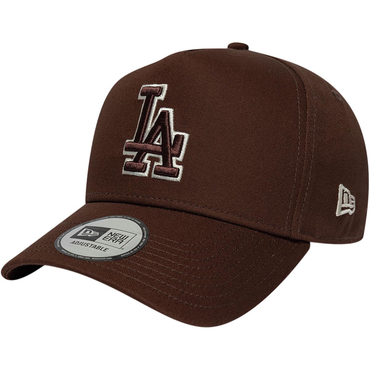 New Era Team Outline Eframe Los Angeles Dodgers Snapback Cap BROWN