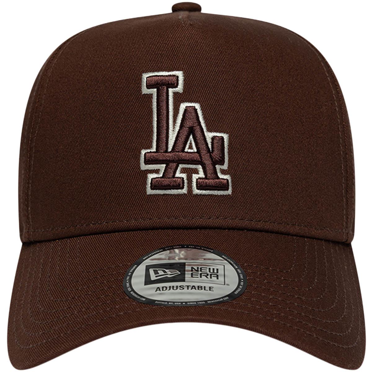 New Era Team Outline Eframe Los Angeles Dodgers Snapback Cap BROWN