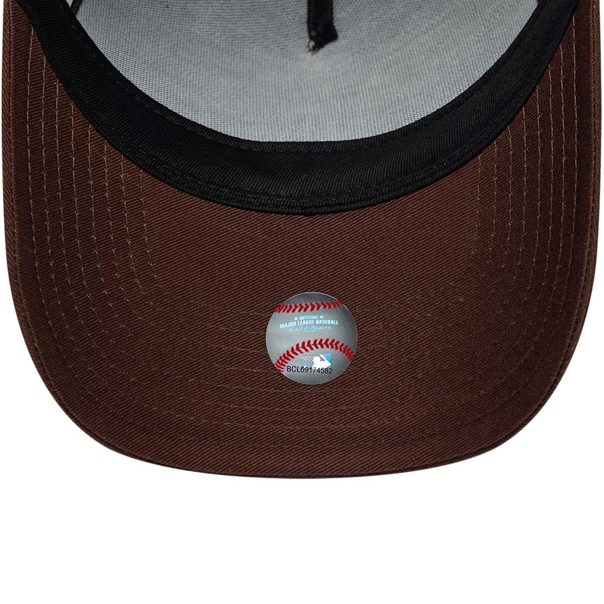 New Era Team Outline Eframe Los Angeles Dodgers Snapback Cap BROWN