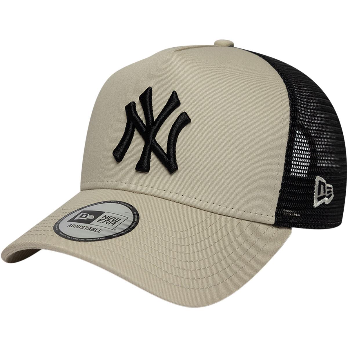 New Era New York Yankees Trucker Snapback Cap LIGHT BEIGE