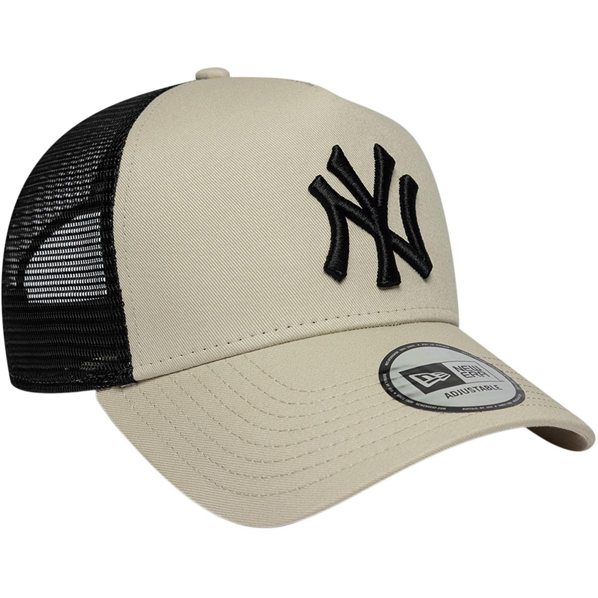 New Era New York Yankees Trucker Snapback Cap LIGHT BEIGE