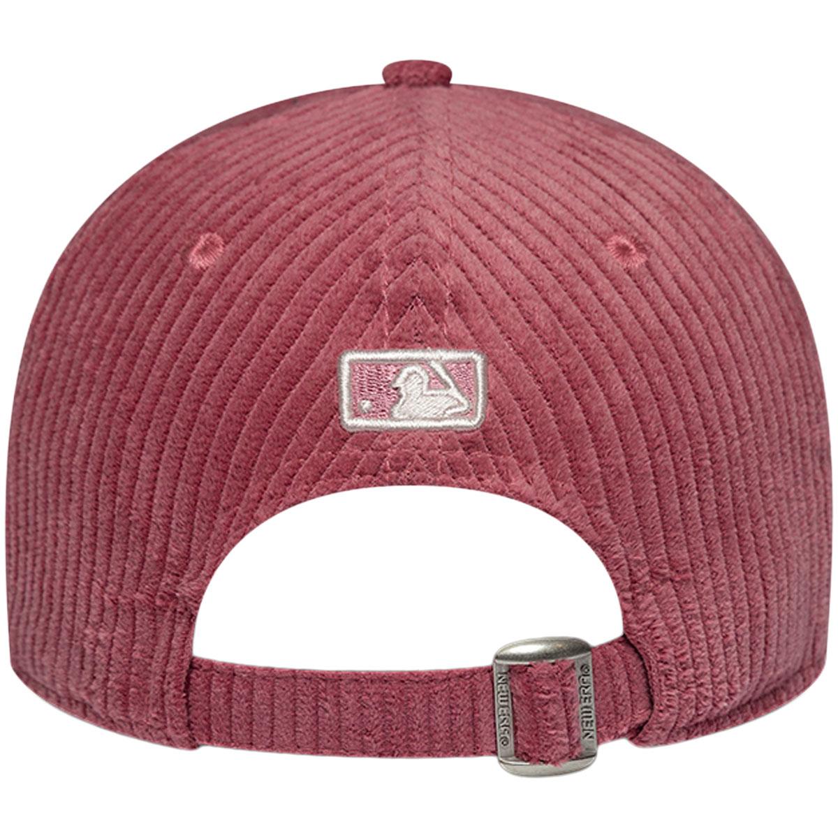 New Era 9FORTY Chunky Cord New York Yankees Strapback Cap Dame Rose Red