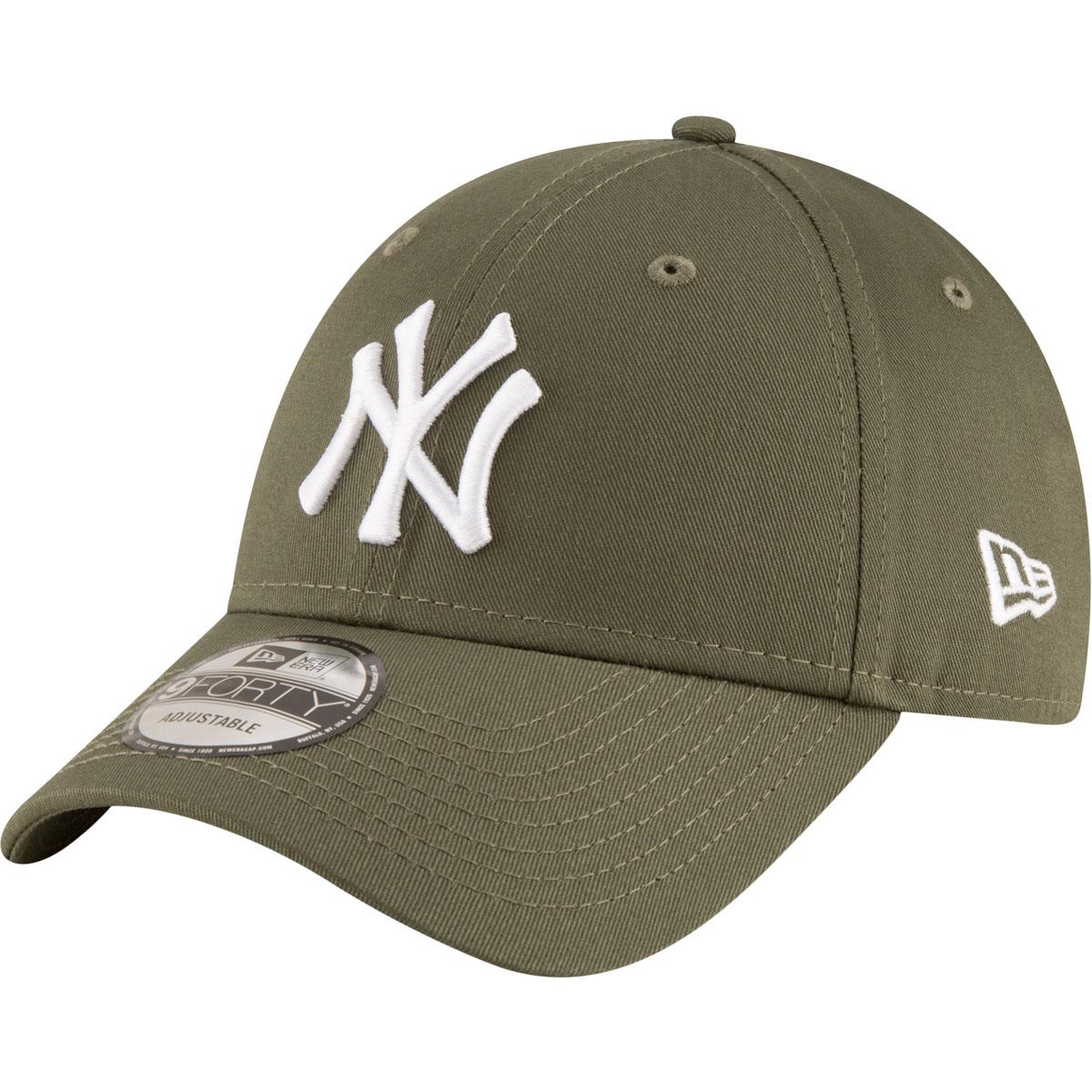 New Era 9FORTY League Essential New York Yankees Strapback Cap Green med