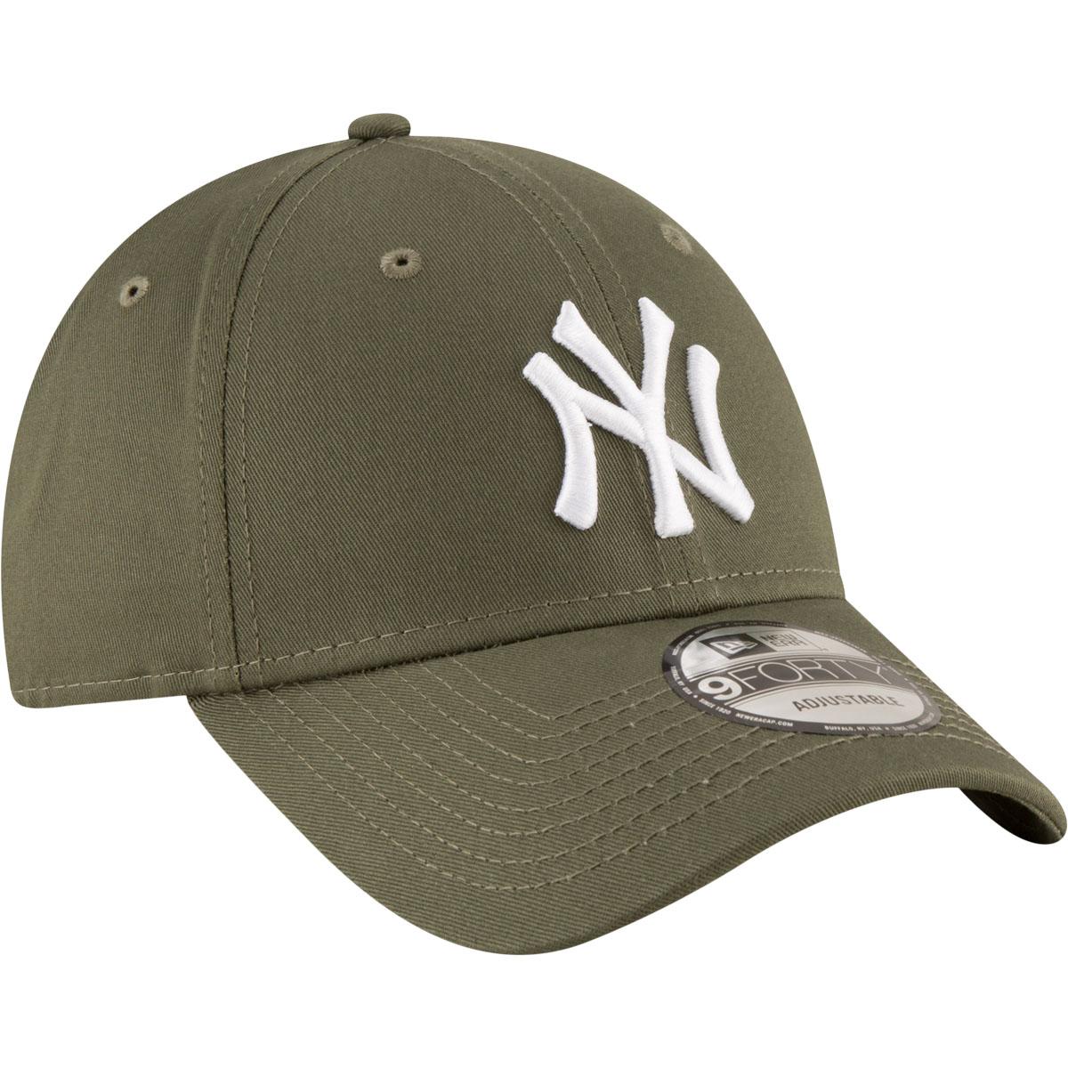 New Era 9FORTY League Essential New York Yankees Strapback Cap Green med
