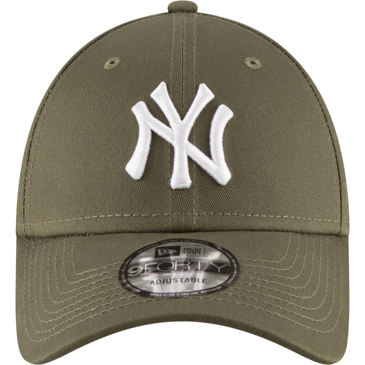 New Era 9FORTY League Essential New York Yankees Strapback Cap Green med