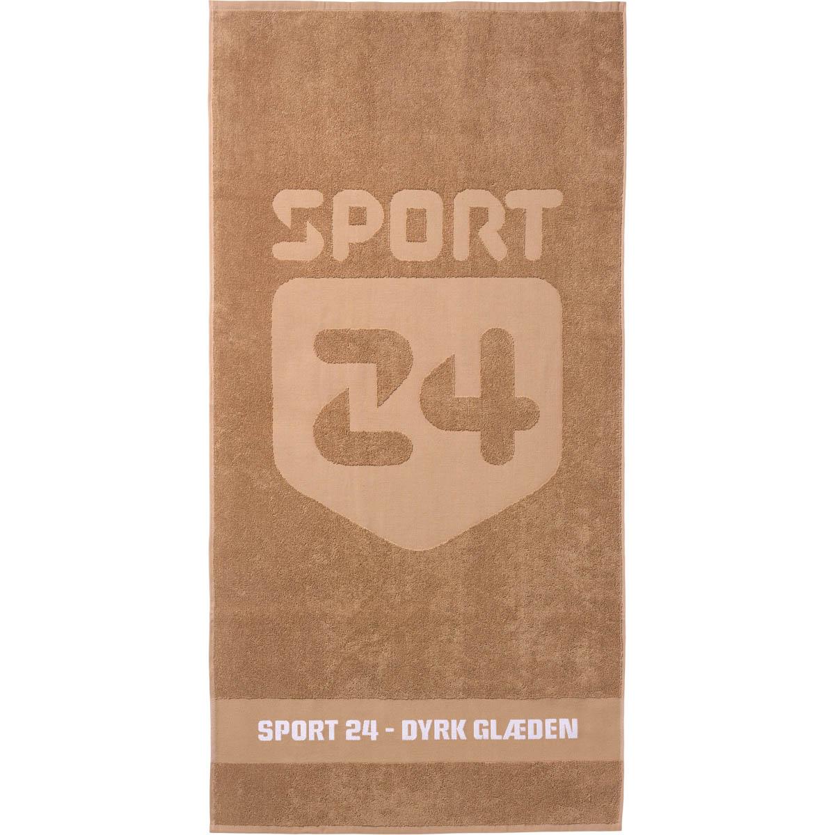 SPORT 24 Dyrk Glæden 70x140 cm Håndkle Beige