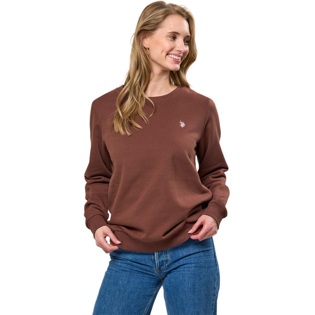 U.S. Polo Assn. Nisma Sweatshirt Dame Chestnut Melange