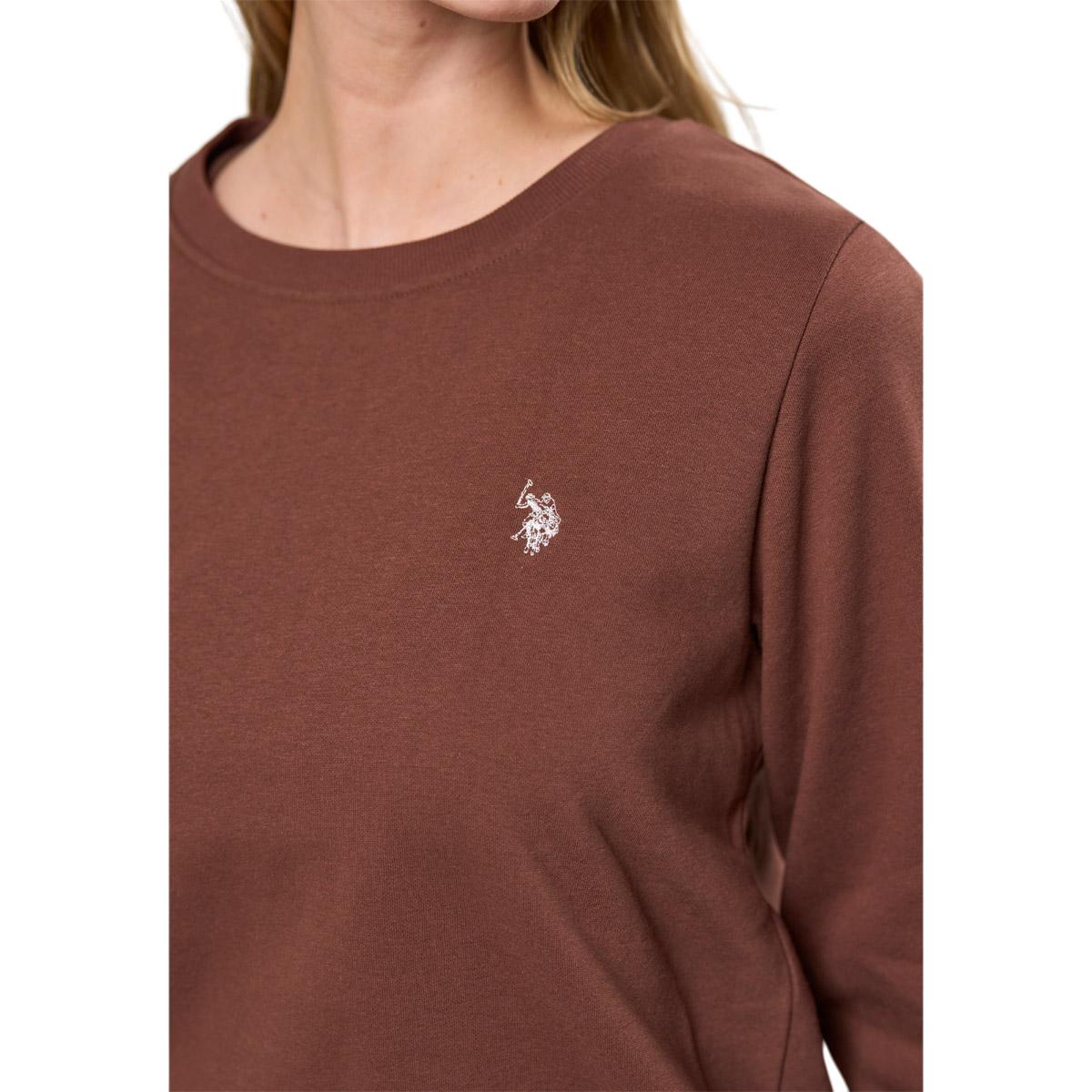 U.S. Polo Assn. Nisma Sweatshirt Dame Chestnut Melange