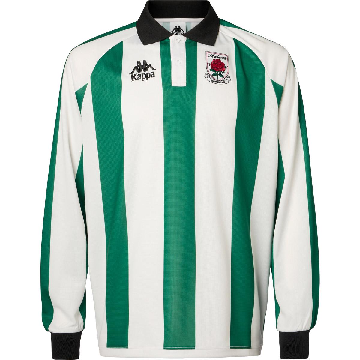 Kappa Authentic Ovibet Langærmet Polo T-shirt Herre P01 green jacket-white-black