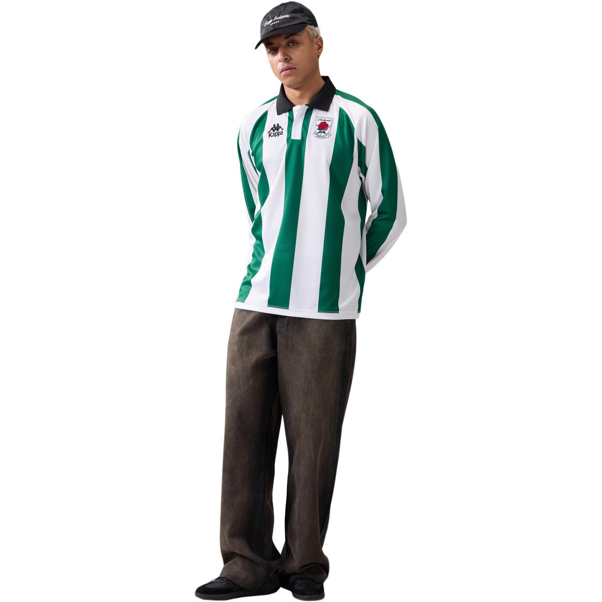 Kappa Authentic Ovibet Langærmet Polo T-shirt Herre P01 green jacket-white-black