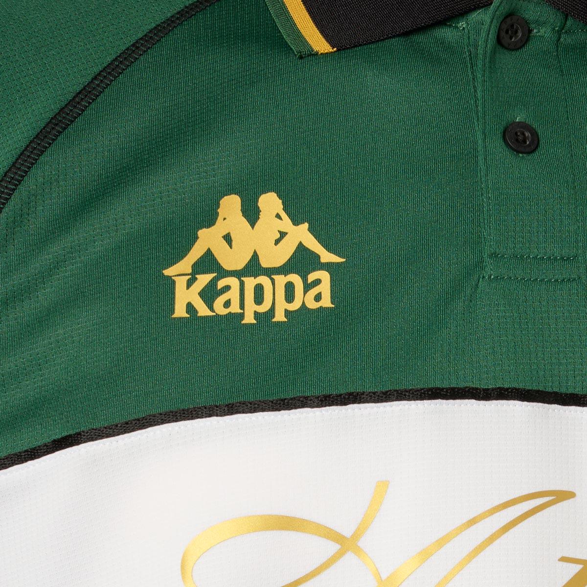 Kappa Authentic Norton Polo T-shirt Unisex N1A green eden-white-green