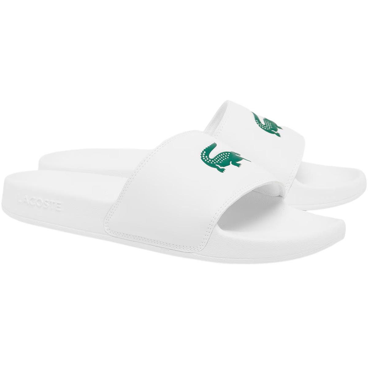 Lacoste Serve Badesandaler Herre White/Green