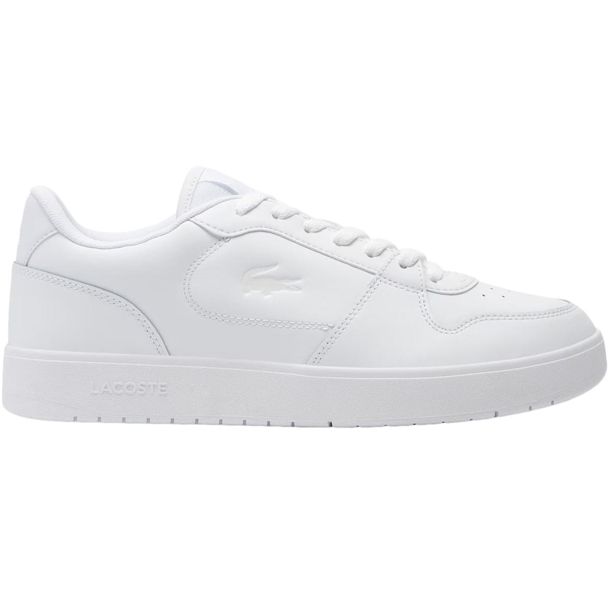 Lacoste Court Ace Leather Sneakers Herre White