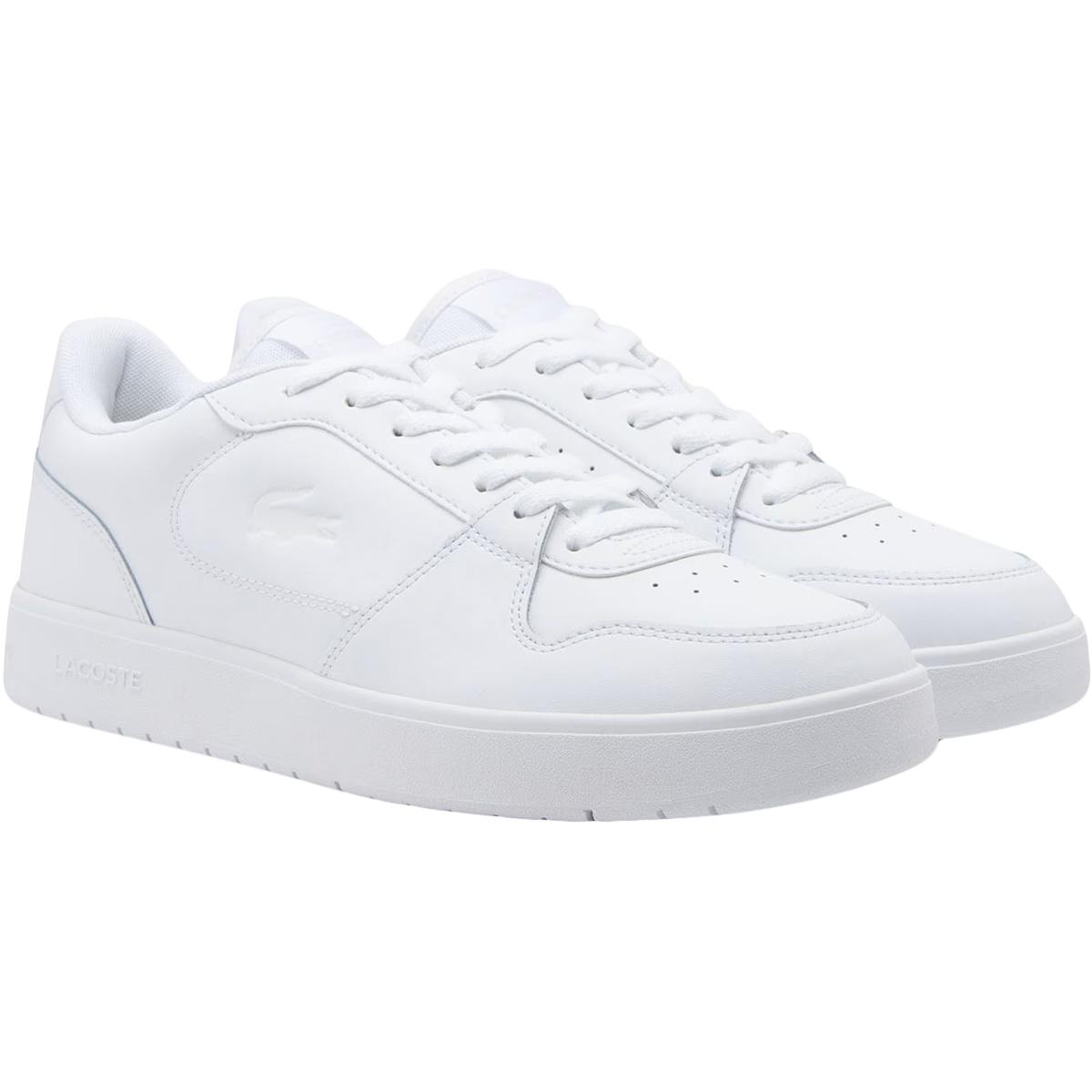 Lacoste Court Ace Leather Sneakers Herre White