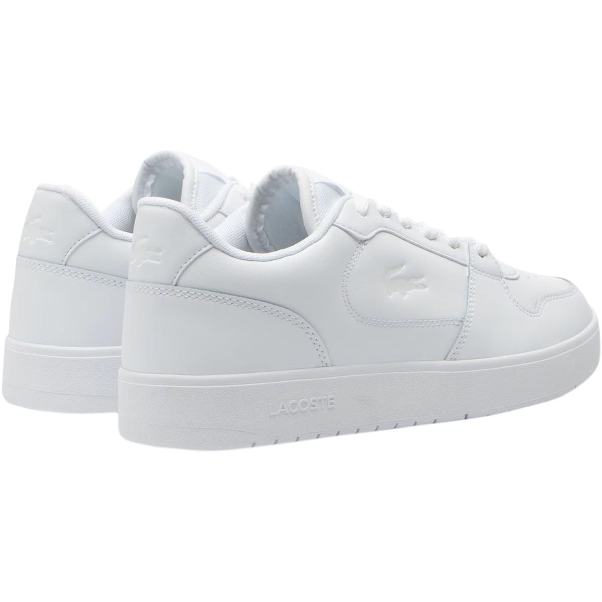 Lacoste Court Ace Leather Sneakers Herre White