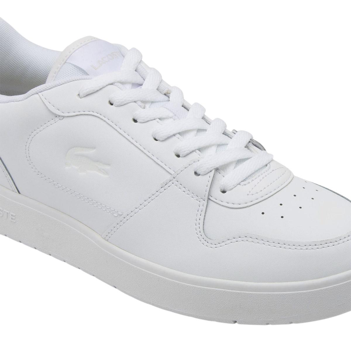 Lacoste Court Ace Leather Sneakers Herre White