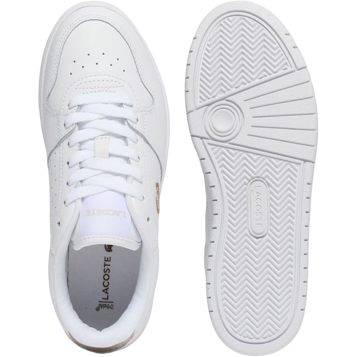 Lacoste Court Ace Leather Sneakers Dame White/Bronze