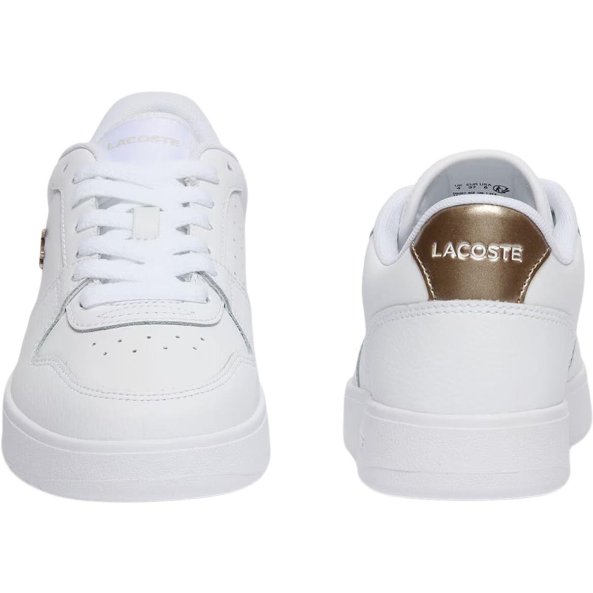 Lacoste Court Ace Leather Sneakers Dame White/Bronze