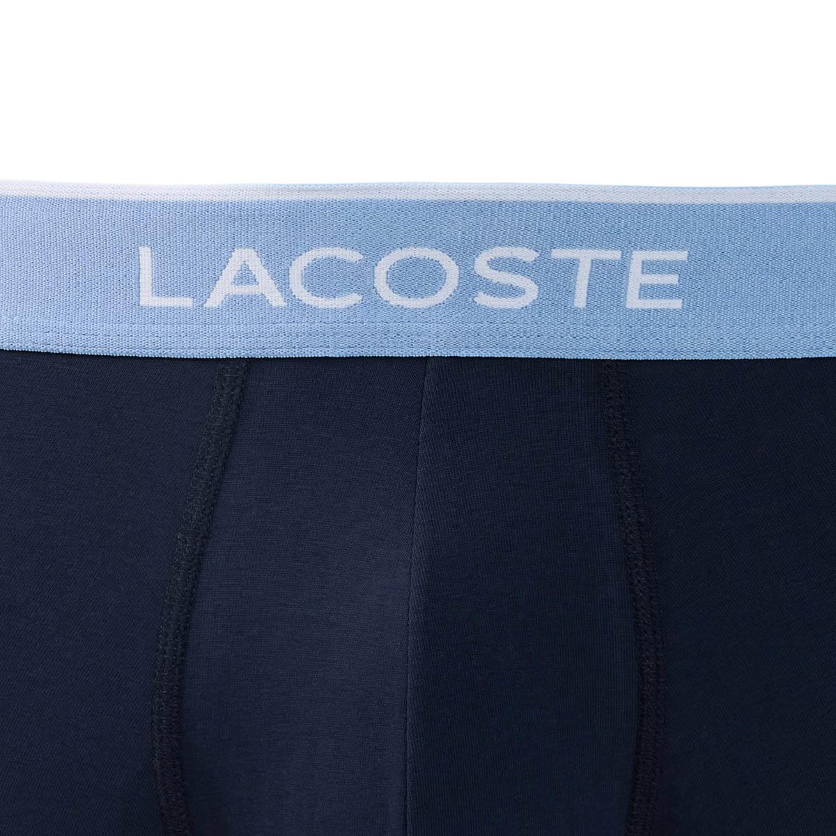 Lacoste Stretch Cotton 3-Pack Underbukser Herre NAVY BLUE/APHYLLA-THISTLE