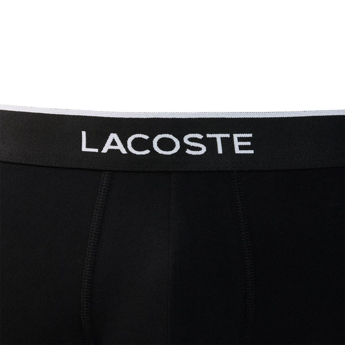Lacoste Stretch Cotton 3-Pack Underbukser Herre BLACK/GREEN