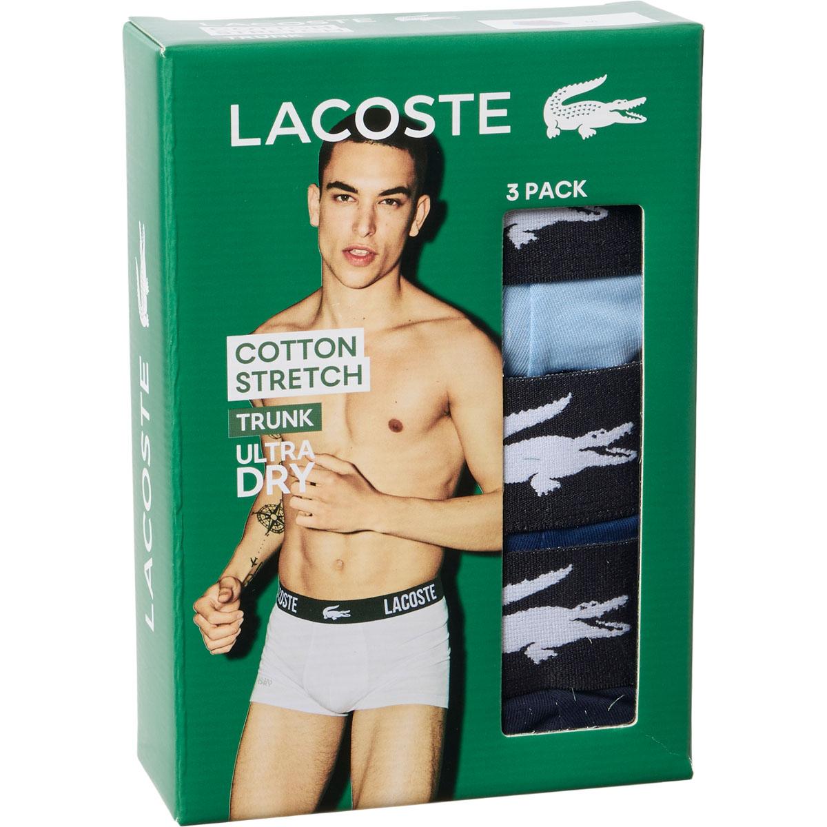 Lacoste Cotton Stretch Boxershorts Herre LYSEBLÅ-BLÅ-NAVY