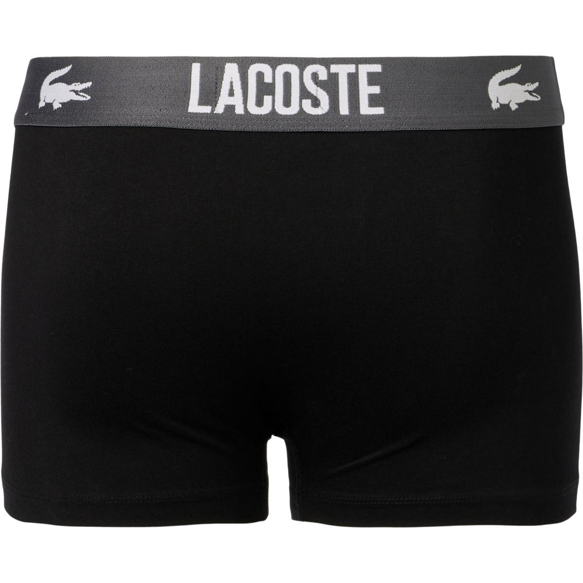 Lacoste Cotton Stretch Boxershorts Herre BLACK/FLAGSTONE-ELEPHANT