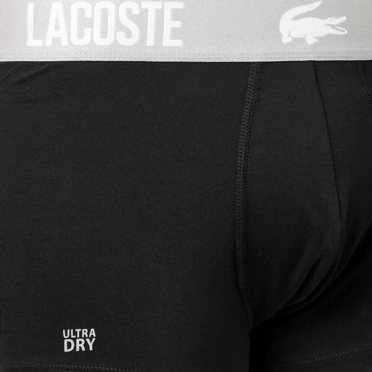 Lacoste Cotton Stretch Boxershorts Herre BLACK/FLAGSTONE-ELEPHANT