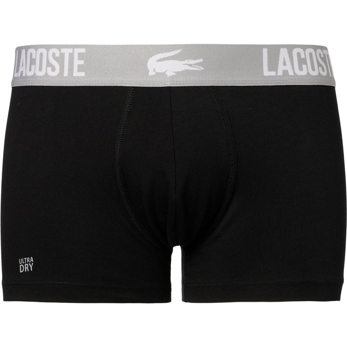 Lacoste Cotton Stretch Boxershorts Herre BLACK/FLAGSTONE-ELEPHANT