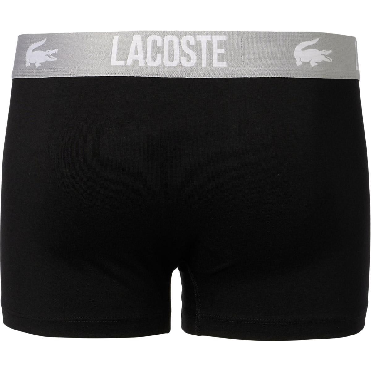 Lacoste Cotton Stretch Boxershorts Herre BLACK/FLAGSTONE-ELEPHANT