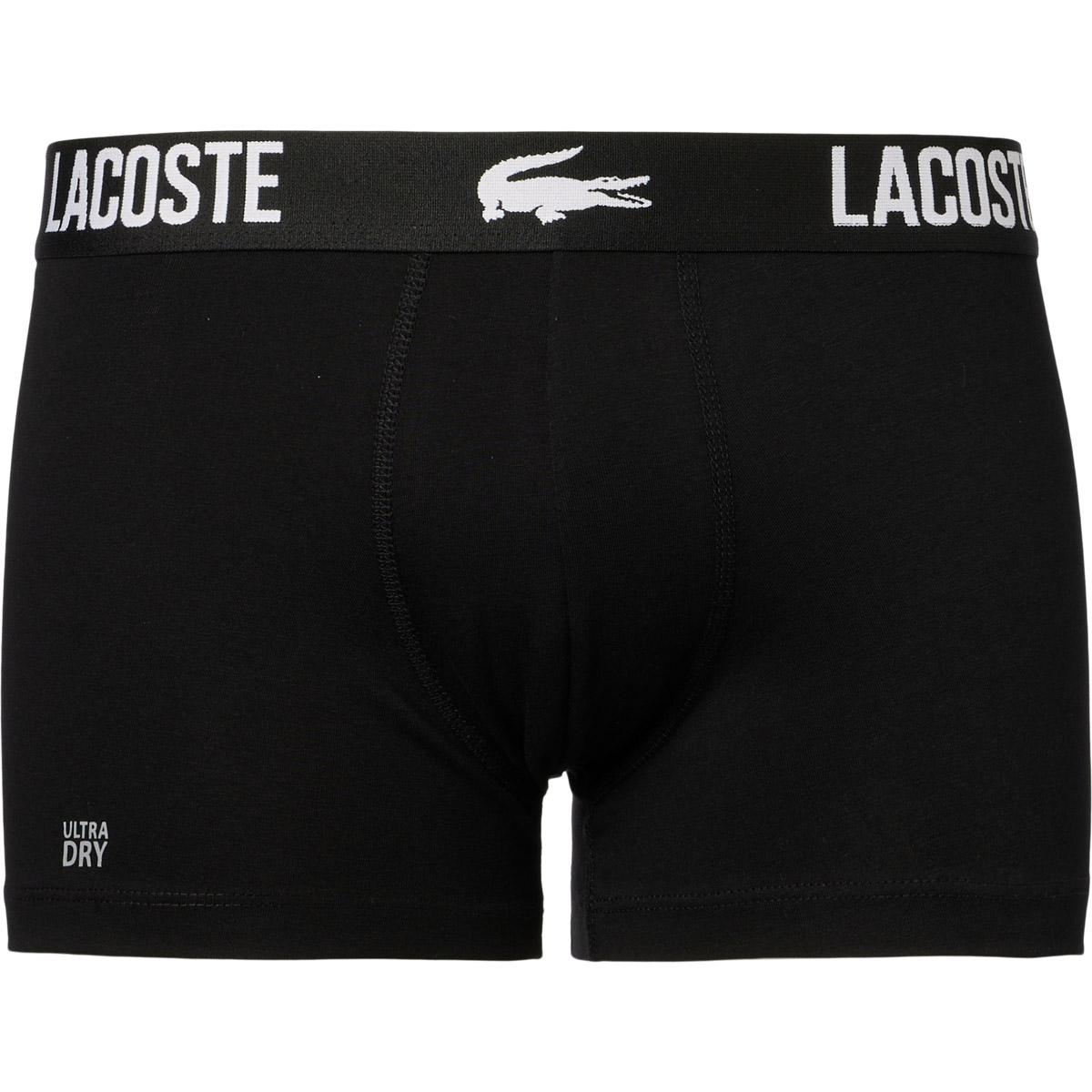 Lacoste Cotton Stretch Boxershorts Herre BLACK/FLAGSTONE-ELEPHANT