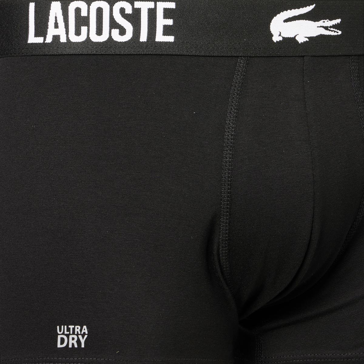 Lacoste Cotton Stretch Boxershorts Herre BLACK/FLAGSTONE-ELEPHANT