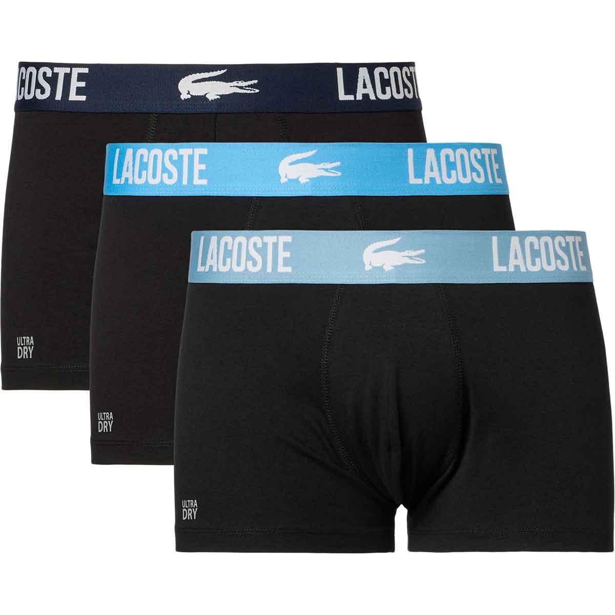 Lacoste Cotton Stretch Boxershorts Herre NAVY BLUE/TURQUIN BLUE-AR