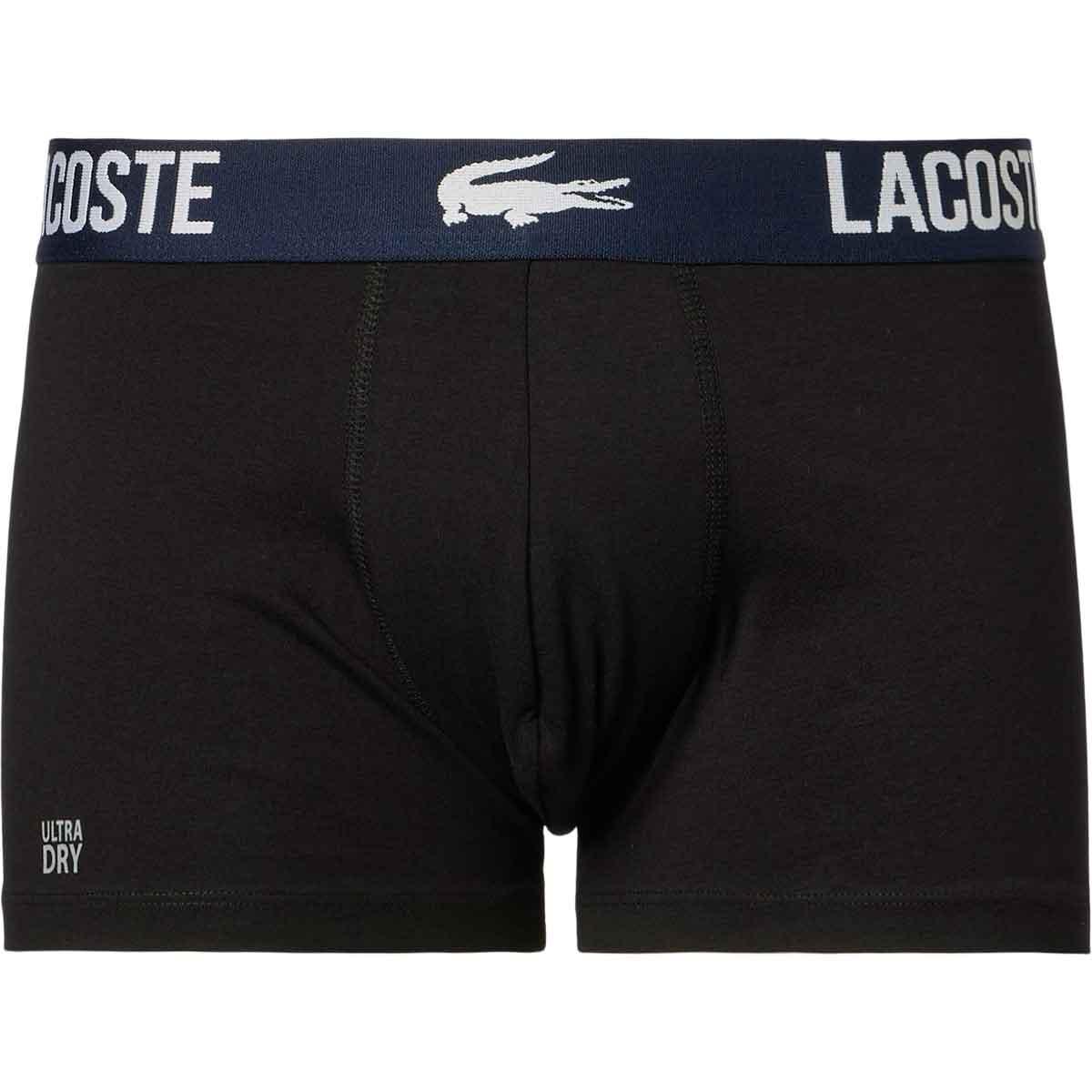 Lacoste Cotton Stretch Boxershorts Herre NAVY BLUE/TURQUIN BLUE-AR