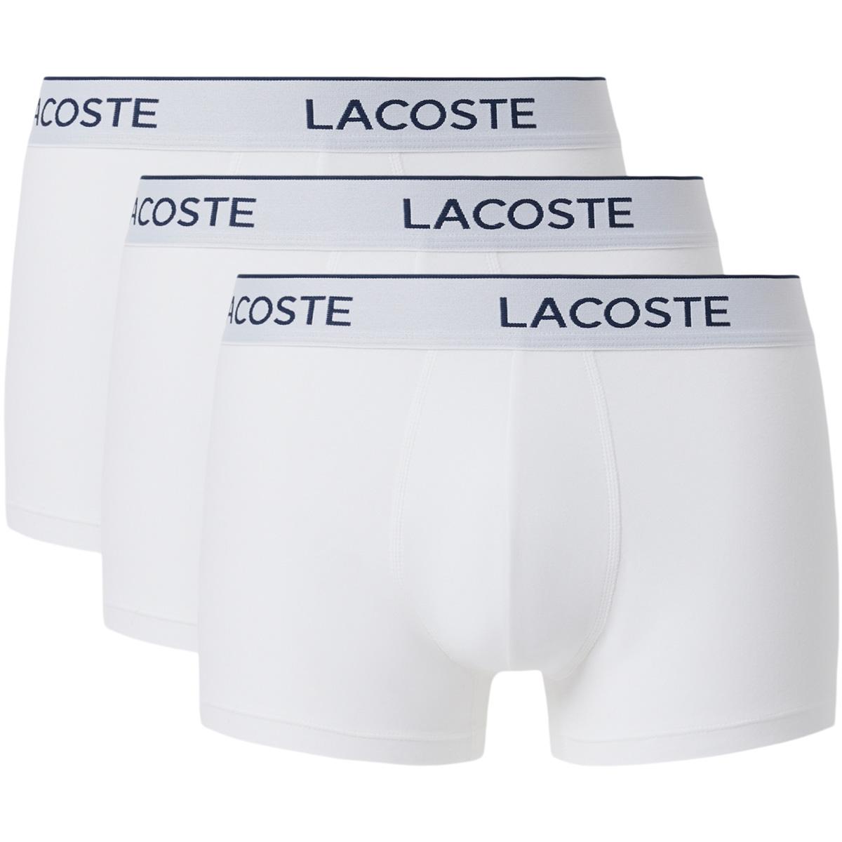 Lacoste 3-Pack Boxershorts Herre WHITE