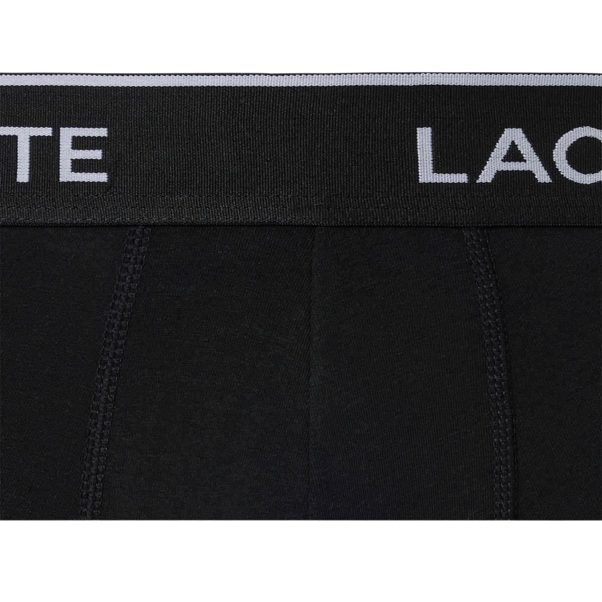 Lacoste Cotton Stretch Boxer Briefs 3-Pack Boxershorts Herre Black
