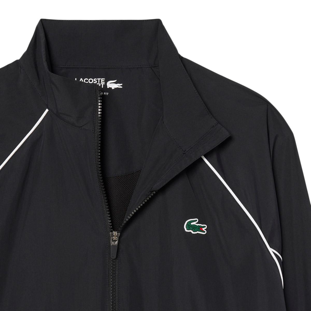 Lacoste Woven Track Top Herre BLACK/WHITE