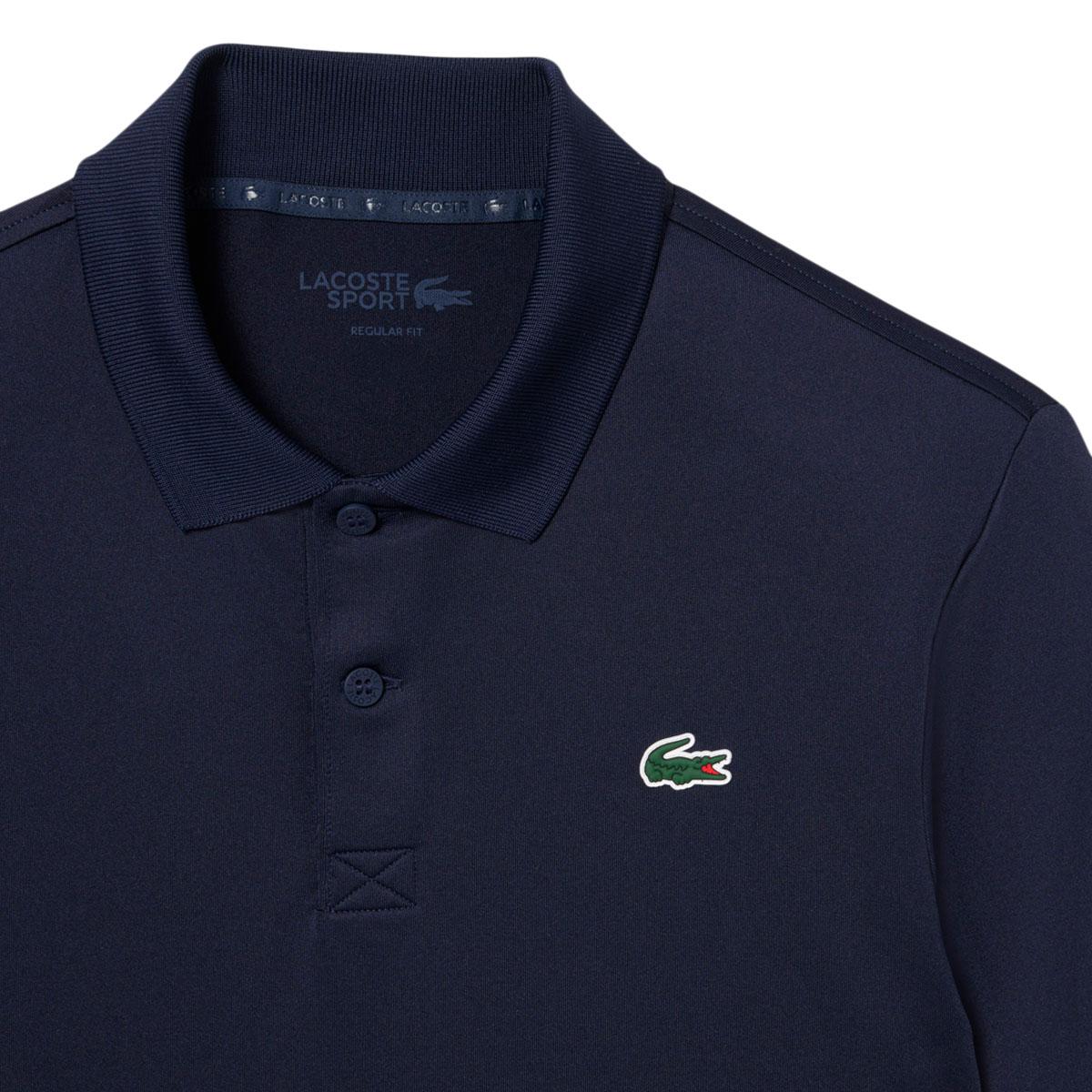 Lacoste Regular Fit Ultra Dry Langærmet Polo T-shirt Herre NAVY BLUE