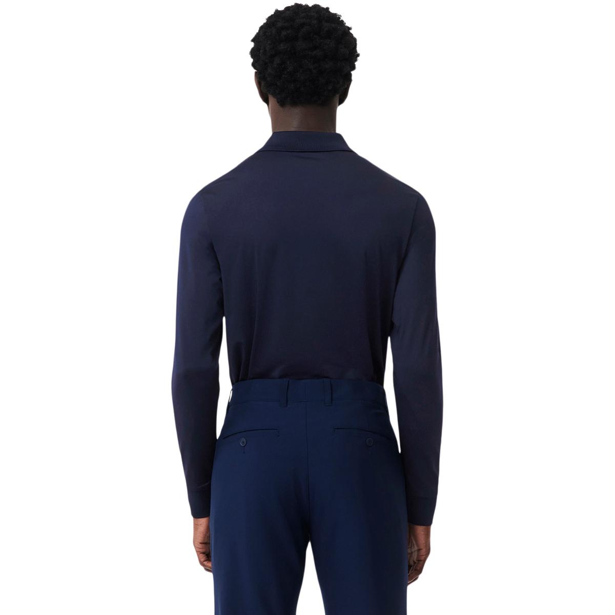 Lacoste Regular Fit Ultra Dry Langærmet Polo T-shirt Herre NAVY BLUE