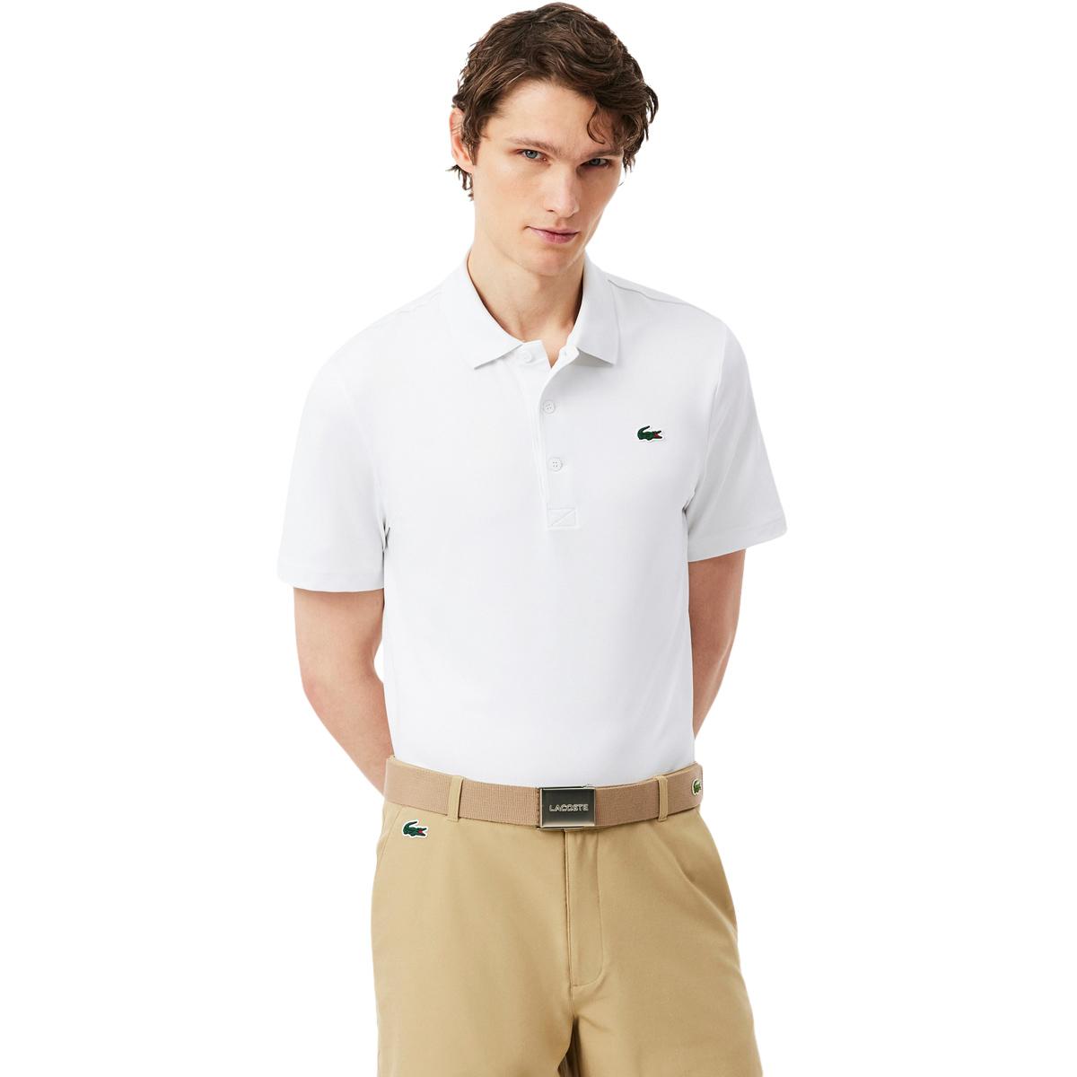 Lacoste Ultra Dry Stretch Golf Polo T-shirt Herre WHITE