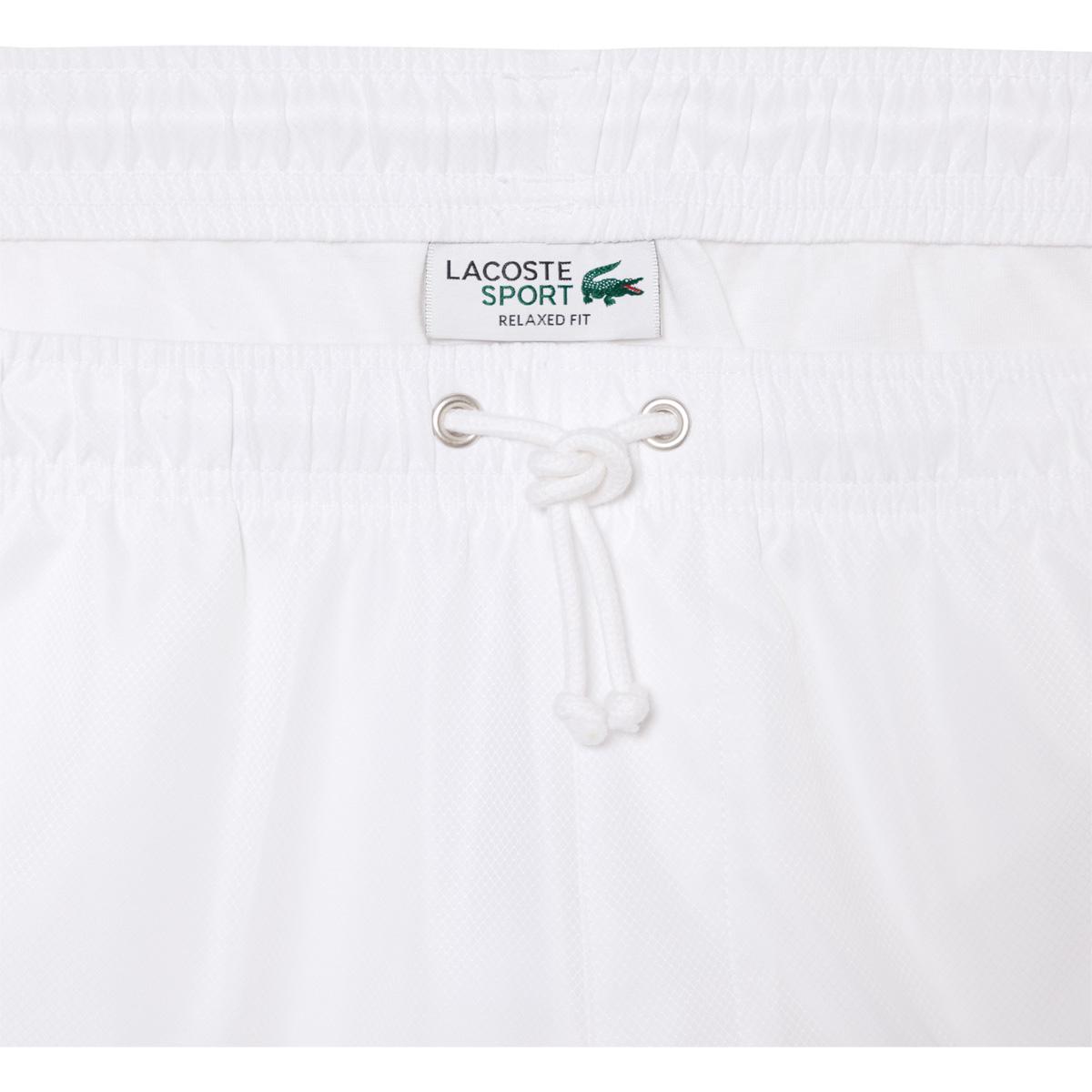 Lacoste Lightweight Diamond Taffeta Tennisshorts Herre White