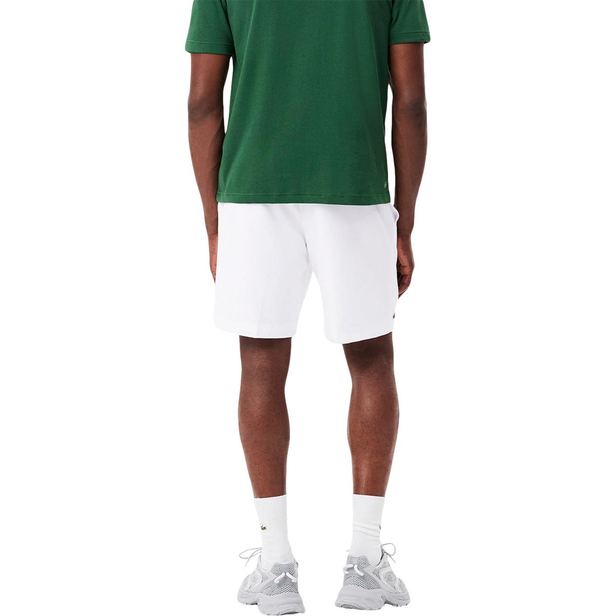 Lacoste Lightweight Diamond Taffeta Tennisshorts Herre White