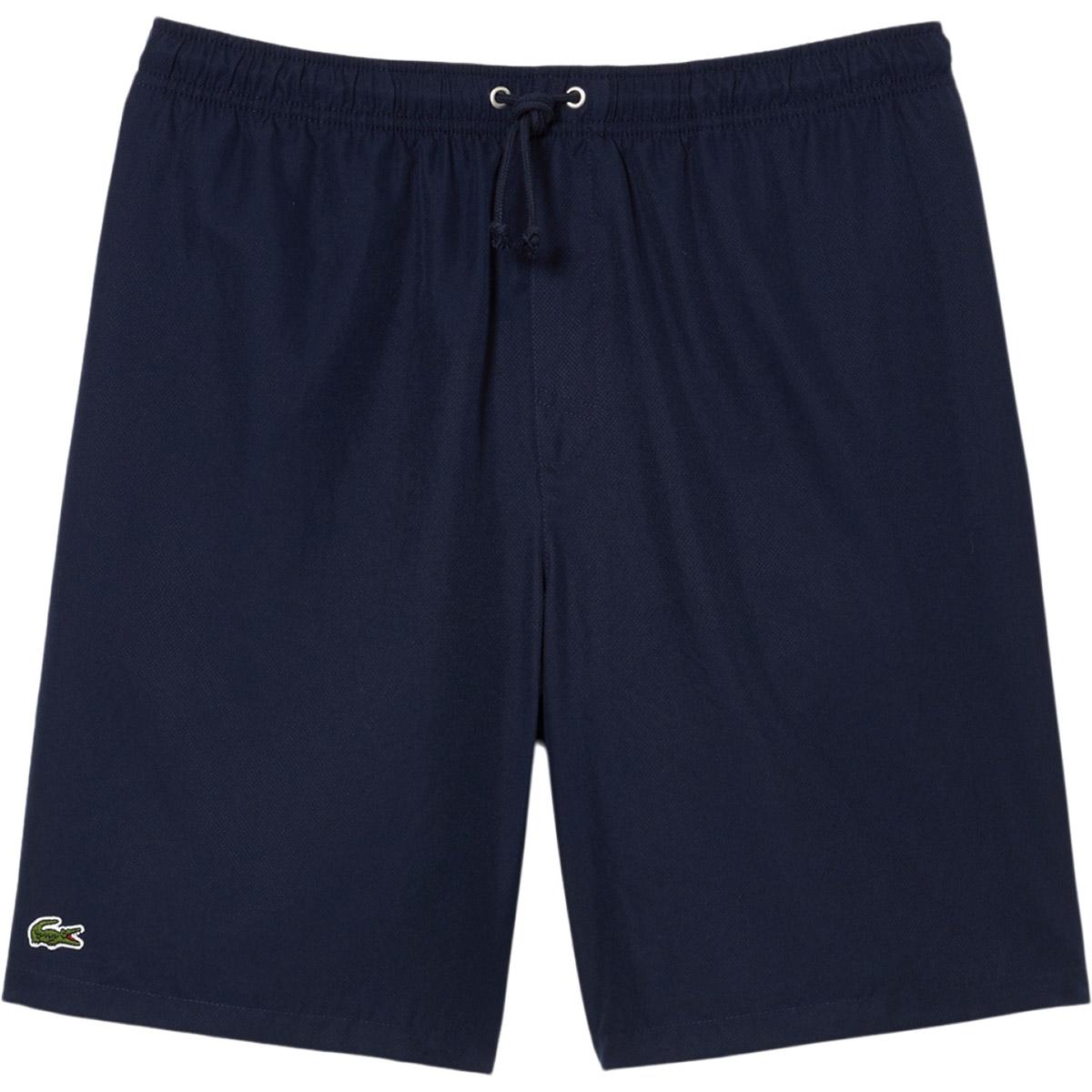 Lacoste Lightweight Diamond Taffeta Tennisshorts Herre Navy